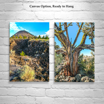 Lava Beds National Monument Landscape Art Prints | Set of 2