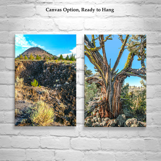Lava Beds National Monument Landscape Art Prints | Set of 2