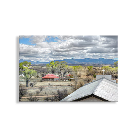 Lochiel Arizona Small Town Church Art Print at Mexico Border