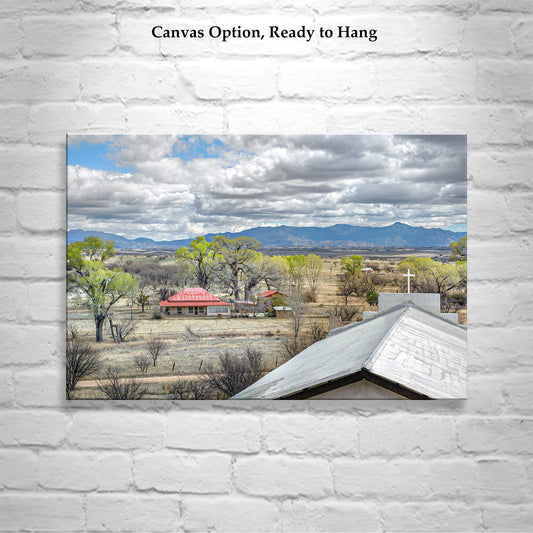 Lochiel Arizona Small Town Church Art Print at Mexico Border