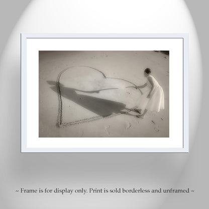 Romantic Beach Wall Art Print at Block Island Rhode Island