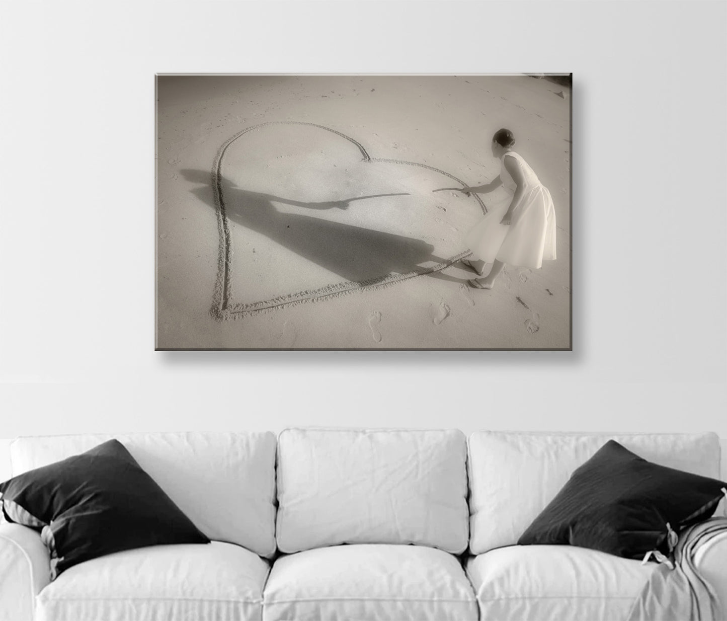 Romantic Beach Wall Art Print at Block Island Rhode Island