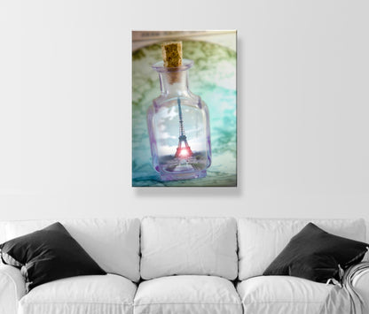 Paris France Picture with Eiffel Tower | Fantasy Art by Murray Bolesta | Francophile Gift