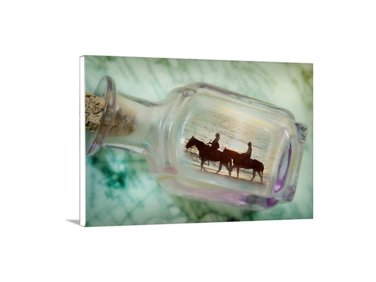 Horseback Riding on Block Island Beach Fantasy Art Print