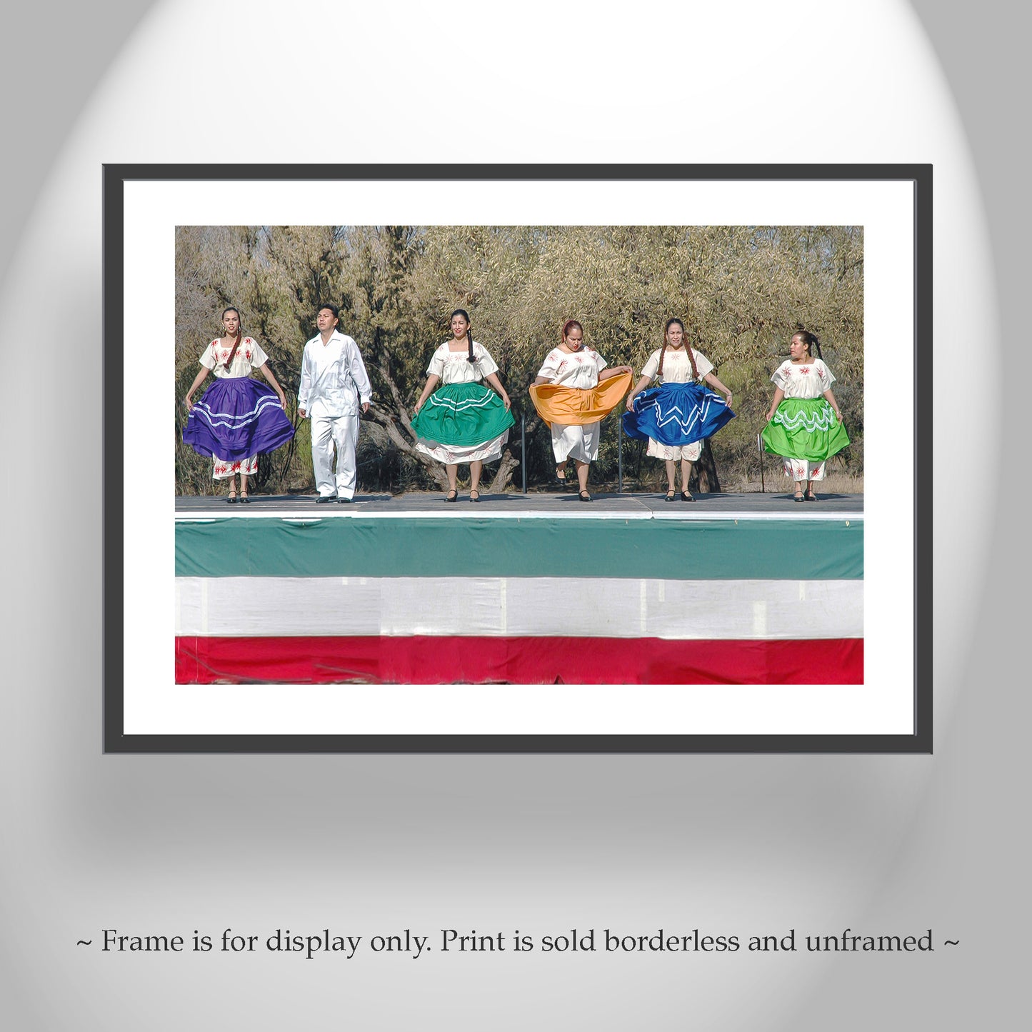 Mexican Fiesta Folklorico Dancing Art Print at Mexico Arizona Border