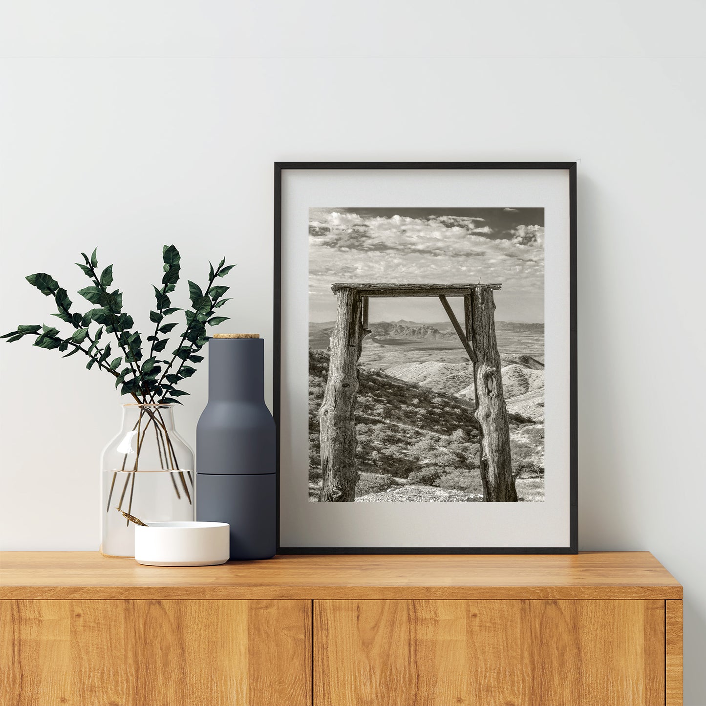 Gold Mine Ruins Print | Rustic Arizona Desert Landscape Art