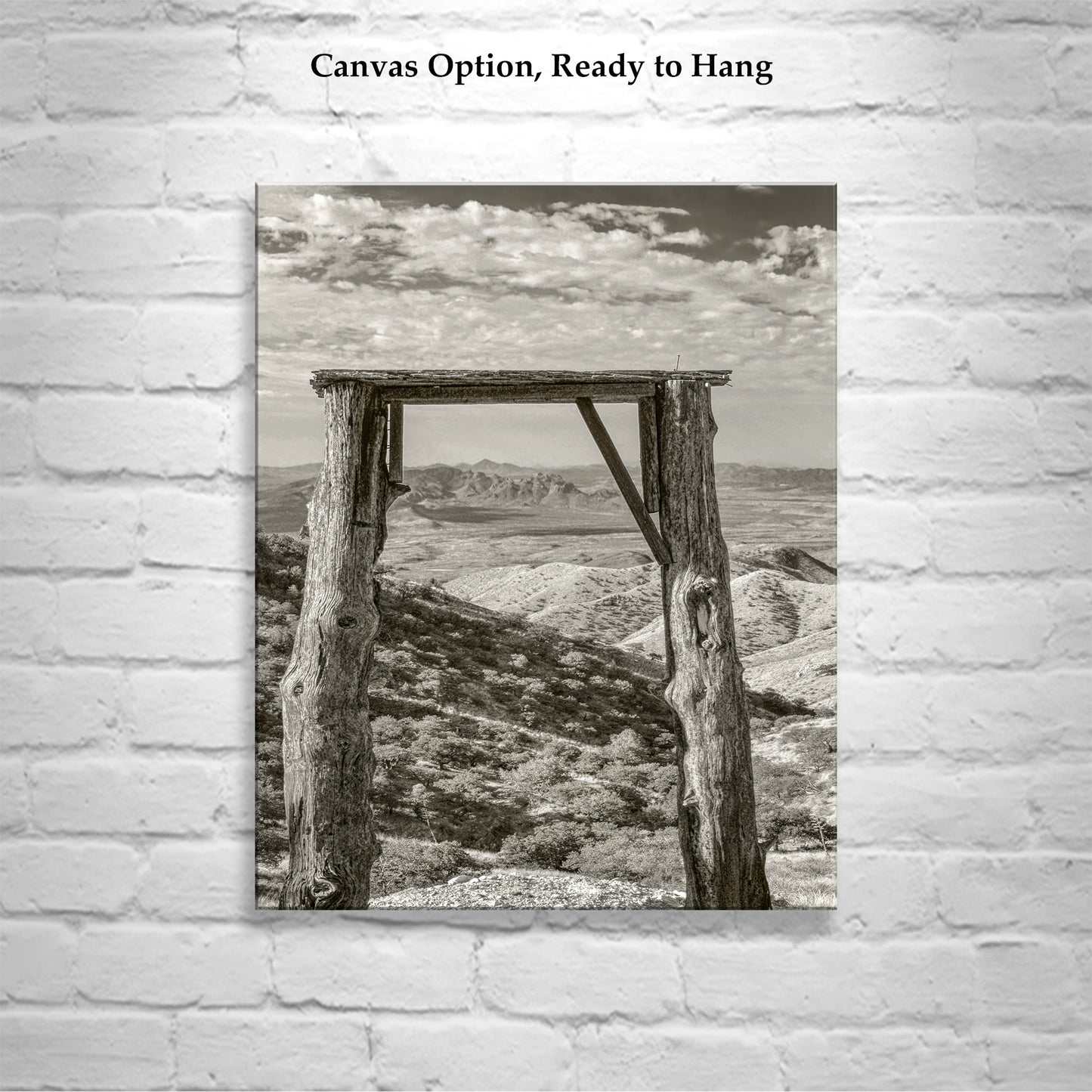 Gold Mine Ruins Print | Rustic Arizona Desert Landscape Art