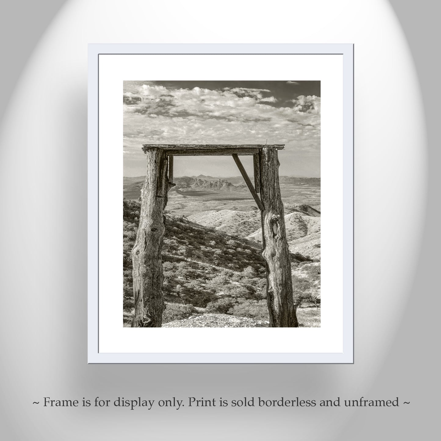 Gold Mine Ruins Print | Rustic Arizona Desert Landscape Art