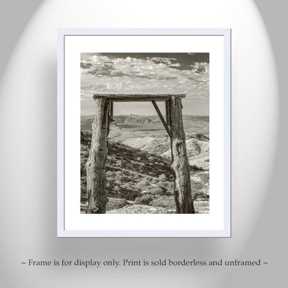 Gold Mine Ruins Print | Rustic Arizona Desert Landscape Art