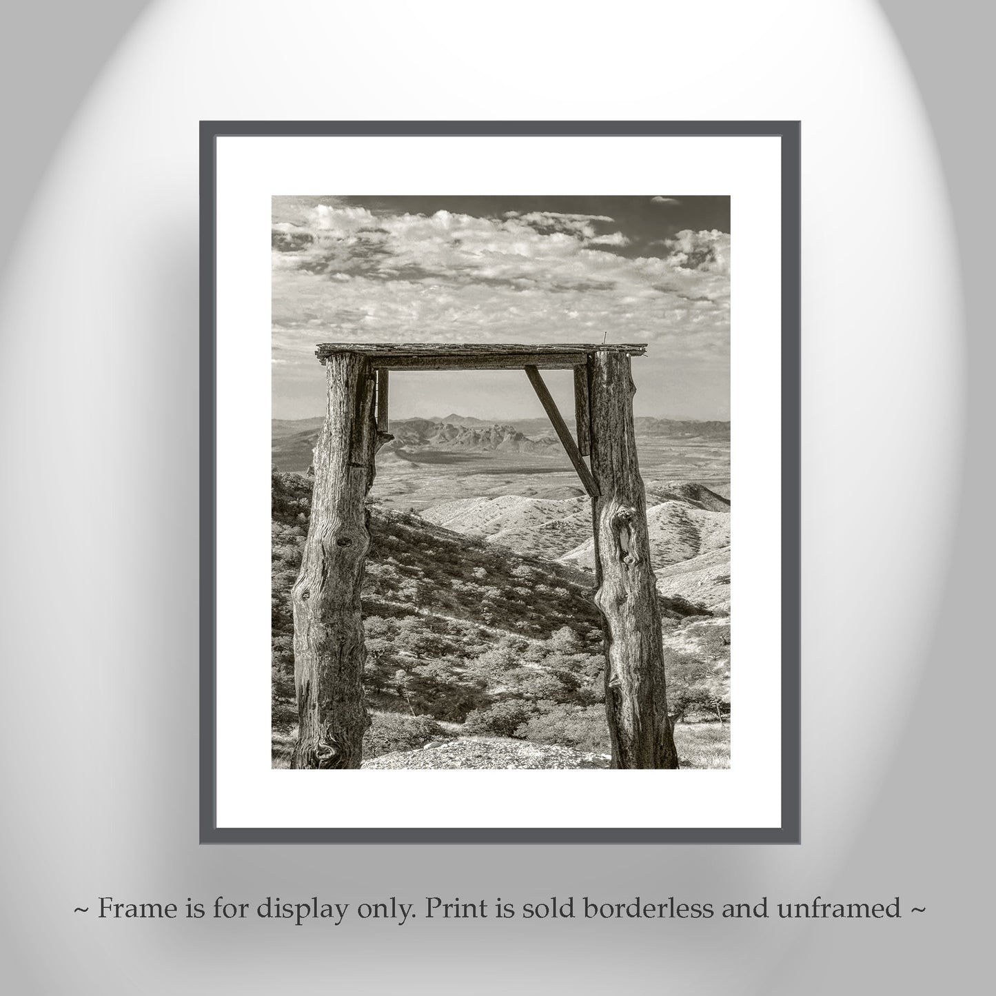 Gold Mine Ruins Print | Rustic Arizona Desert Landscape Art