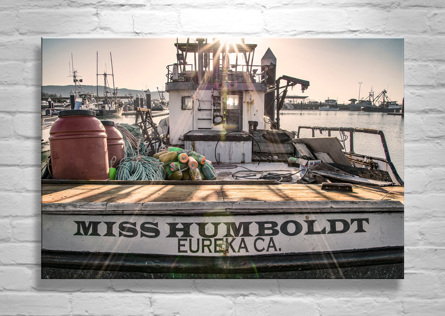 Crescent City California Boat Harbor Maritime Wall Decor