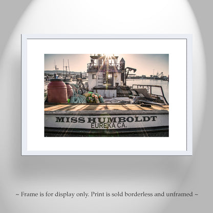 Crescent City California Boat Harbor Maritime Wall Decor