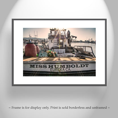 Crescent City California Boat Harbor Maritime Wall Decor