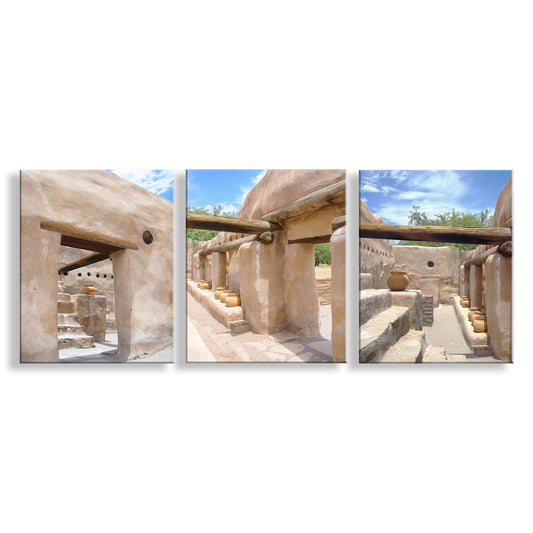 Arizona Mission Art | Southwest Style Wall Decor | Set of 3 Prints