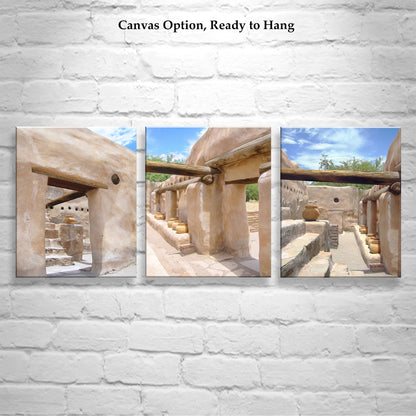 Arizona Mission Art | Southwest Style Wall Decor | Set of 3 Prints