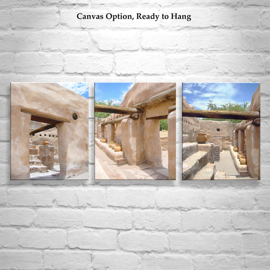 Arizona Mission Art | Southwest Style Wall Decor | Set of 3 Prints