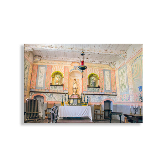 La Purisima Spanish Mission Chapel Interior | Lompoc California Art Gift