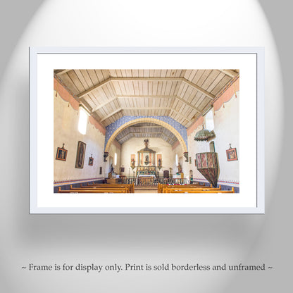 Lompoc Mission Interior Picture as Wall Decor Architecture Art