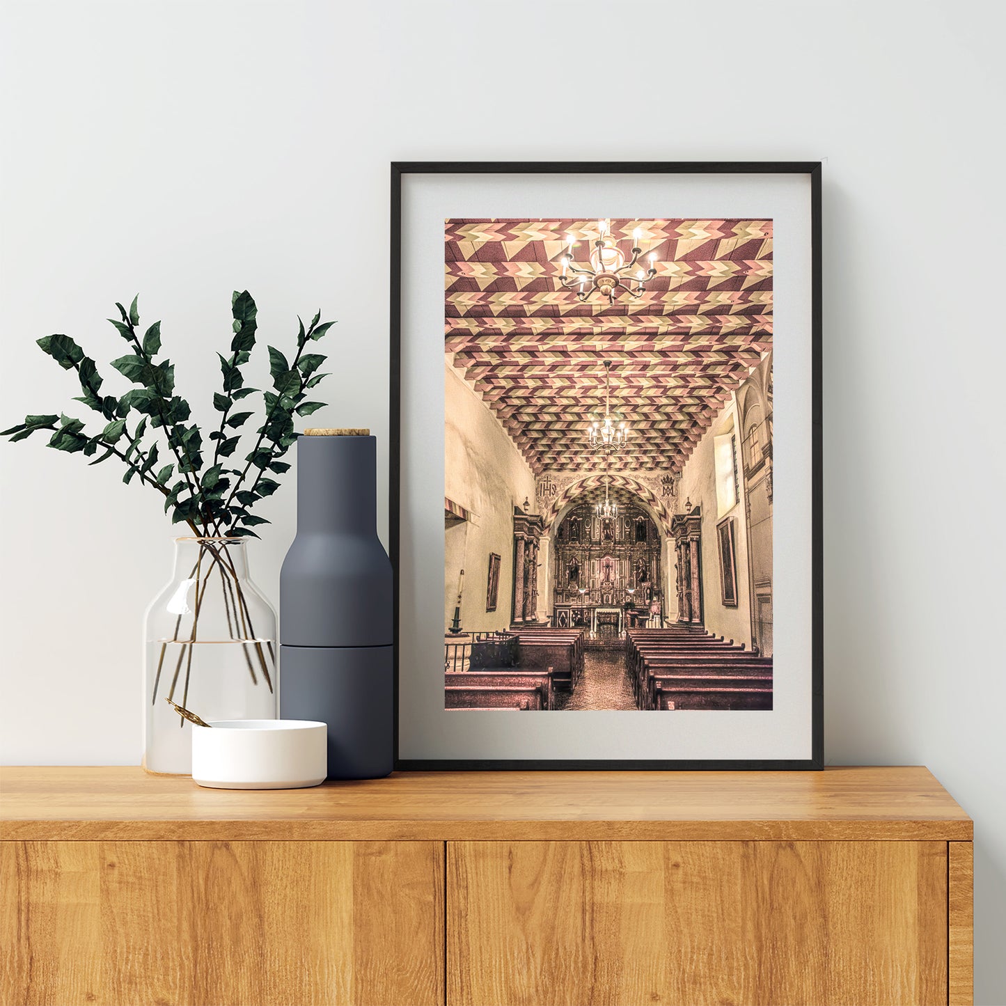 San Francisco Mission Dolores Interior Architecture Art Print