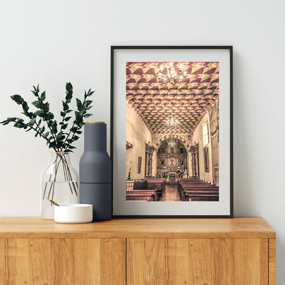 San Francisco Mission Dolores Interior Architecture Art Print