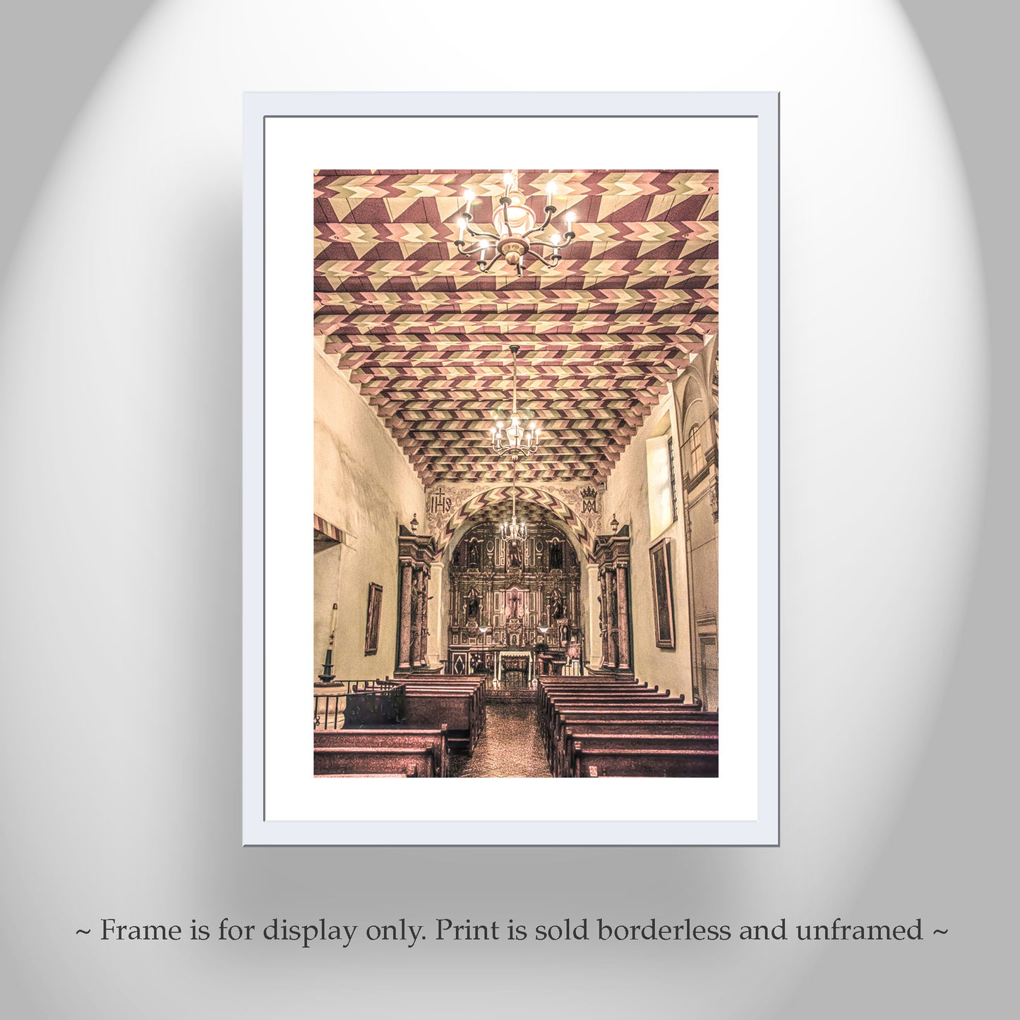 San Francisco Mission Dolores Interior Architecture Art Print
