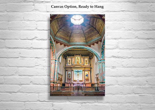 Oceanside California Mission Church Interior | San Luis Rey Art Print