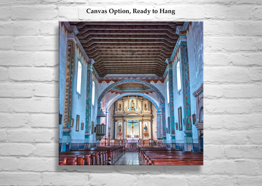 California Spanish Colonial Mission Church Art Print in Oceanside