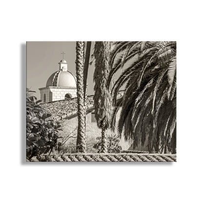 Santa Barbara Mission Art - Vintage Style Sepia California Church Print