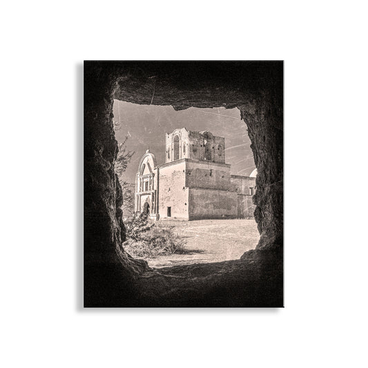 Vintage Rustic Style Southwest Art Print at Tumacacori Arizona