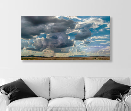 Storm Clouds & Southern Arizona Ranch Country | Santa Rita Mountains Landscape Art