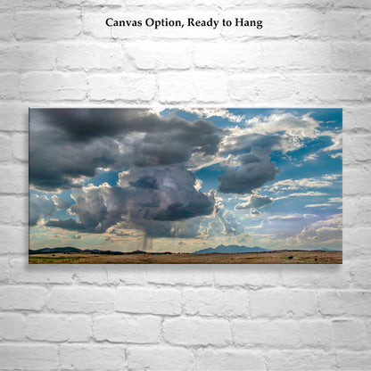 Storm Clouds & Southern Arizona Ranch Country | Santa Rita Mountains Landscape Art