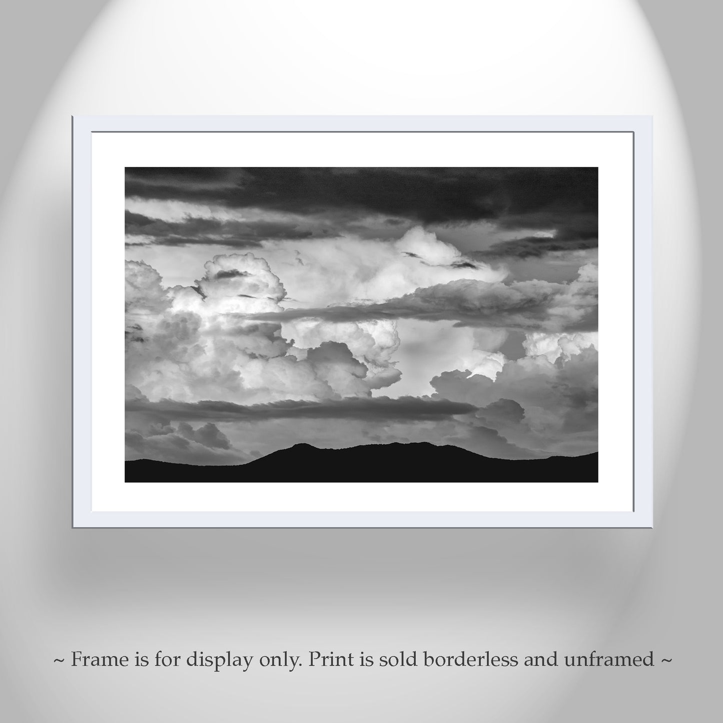 Storm Cloud Photography | Black & White Arizona Monsoon Print