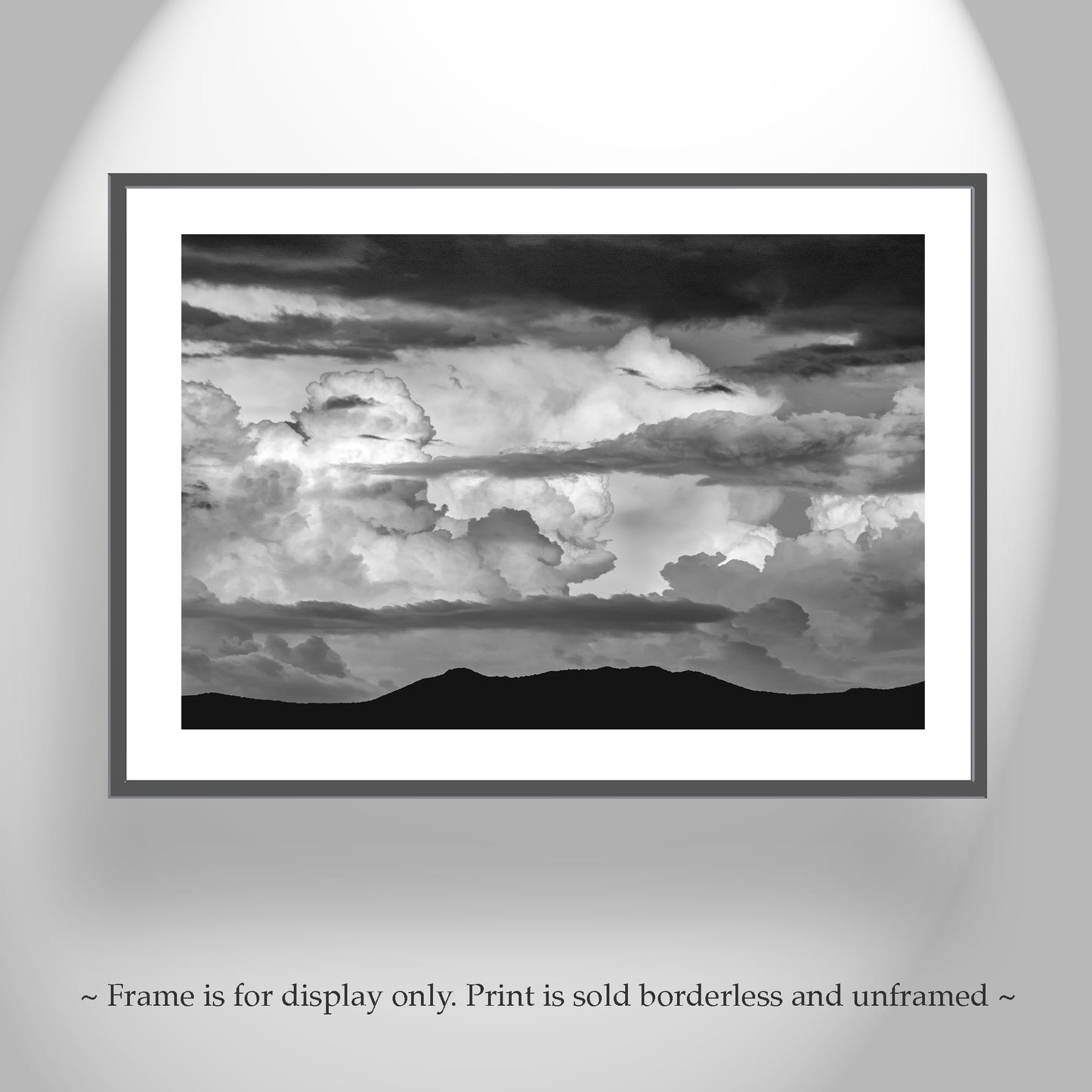 Storm Cloud Photography | Black & White Arizona Monsoon Print