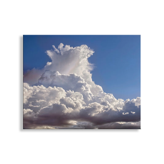 Large cumulus cloud against a blue sky. Storm Cloud Fine Art Print with Arizona Desert Monsoon Thunderhead