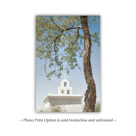 Wall Art with Chapel at San Xavier Mission in Tucson Arizona