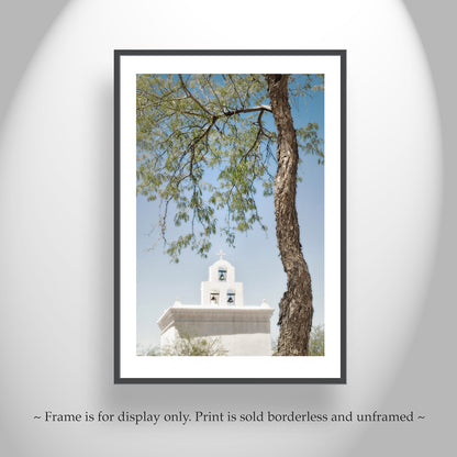 Wall Art with Chapel at San Xavier Mission in Tucson Arizona