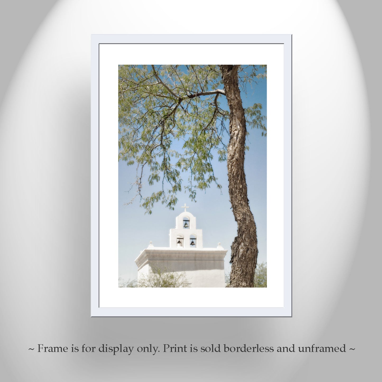 Wall Art with Chapel at San Xavier Mission in Tucson Arizona