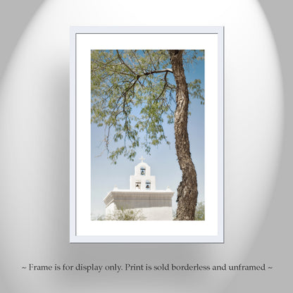Wall Art with Chapel at San Xavier Mission in Tucson Arizona