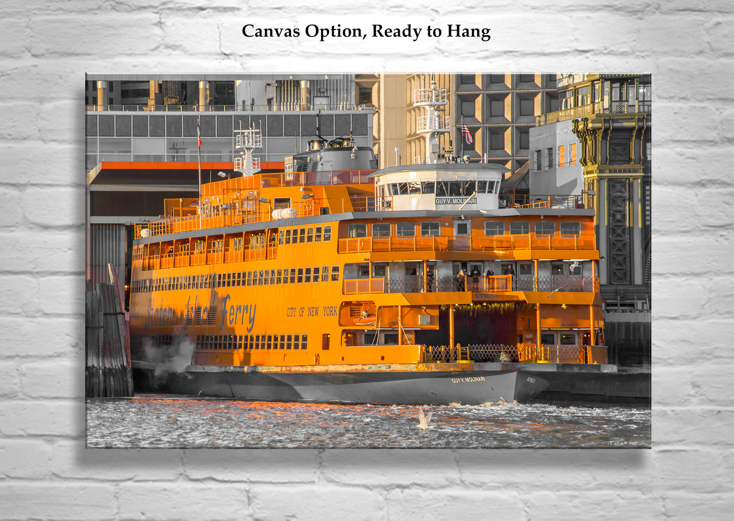 Staten Island Ferry Photo Wall Art – New York Harbor | NYC Art Gift | Battery Park