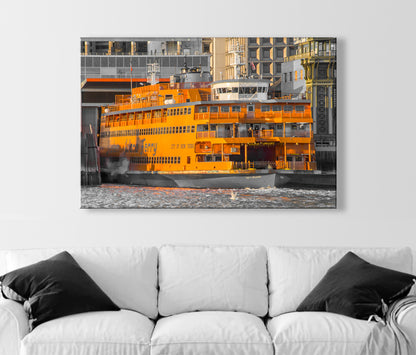 Staten Island Ferry Photo Wall Art – New York Harbor | NYC Art Gift | Battery Park