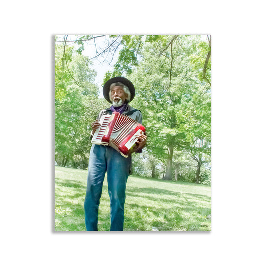 My delightful art print with a charming accordion musician working the park at Boston Common, Boston Massachusetts! One of my favorite images.&nbsp;Original, unique signed art by Murray Bolesta!
