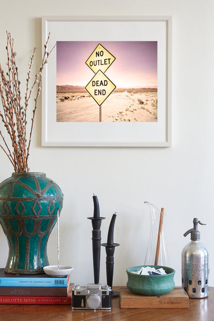 Desert Road Trip Wall Art Print by Murray Bolesta | Lonely Highway Photograph