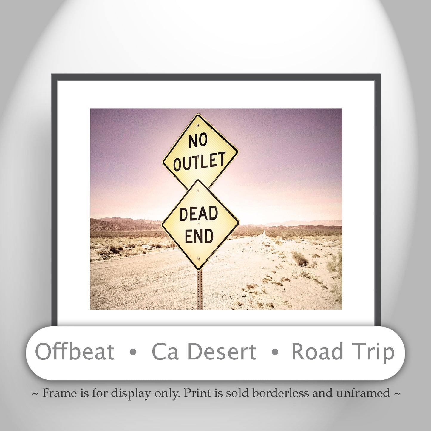Desert Road Trip Wall Art Print by Murray Bolesta | Lonely Highway Photograph