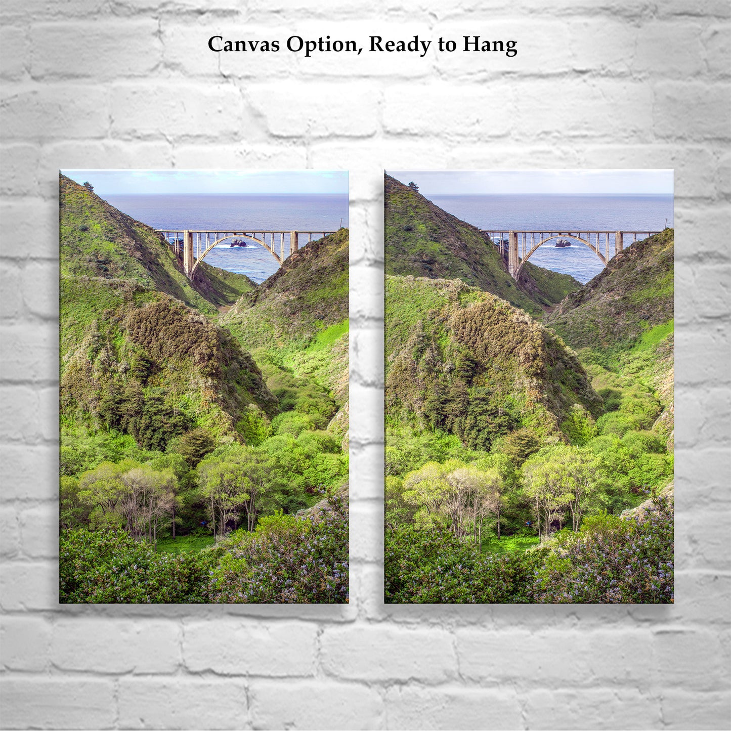 Big Sur Coast Wall Art | Bixby Creek Bridge Photography Prints Set of 2