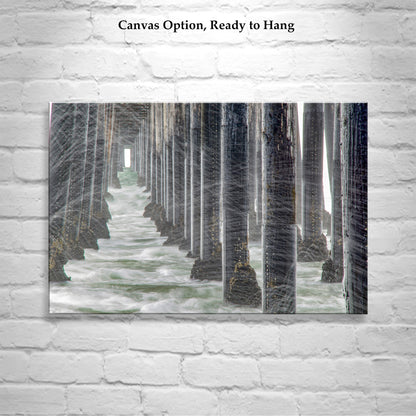 Oceanside Pier Black & White Photograph at San Diego California