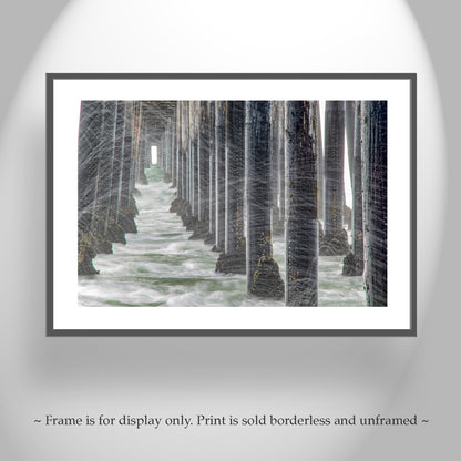 Oceanside Pier Black & White Photograph at San Diego California