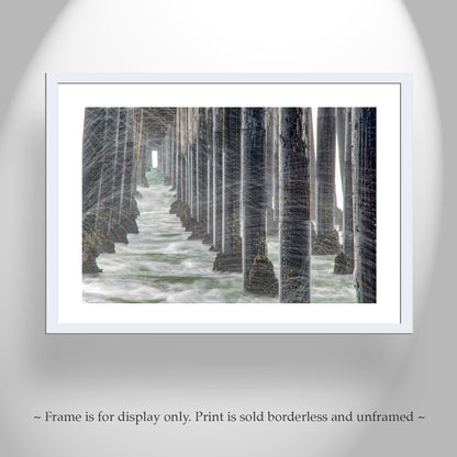 Oceanside Pier Black & White Photograph at San Diego California