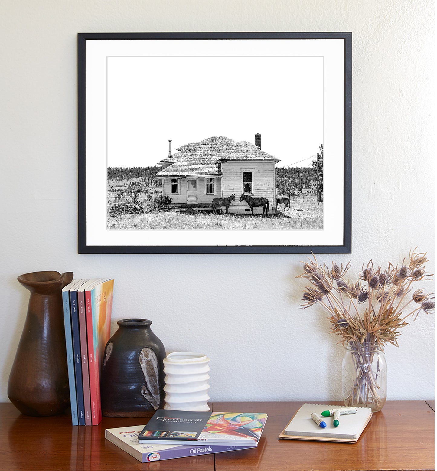 Surreal Horse Farm Print | Eastern Oregon Fine Art Photography