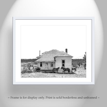 Surreal Horse Farm Print | Eastern Oregon Fine Art Photography