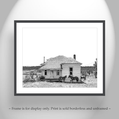 Surreal Horse Farm Print | Eastern Oregon Fine Art Photography